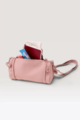 The Expandable Crossbody Charm in Atlas Pink