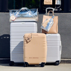 BÉIS x Chipotle The Carry-On Luggage Cover in Kraft Brown